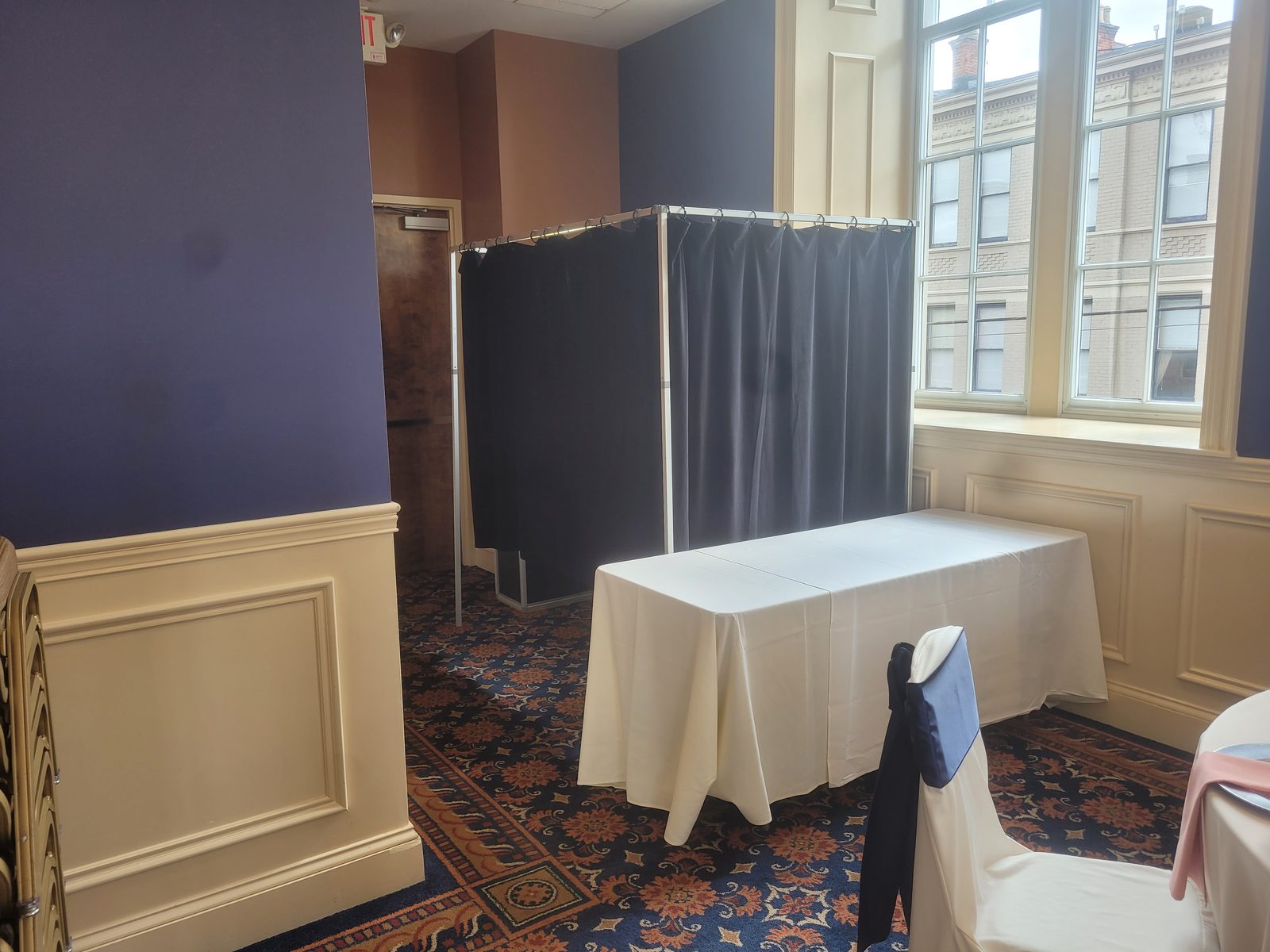 Enclosed photo booth rental at The Grand Cincinnati wedding